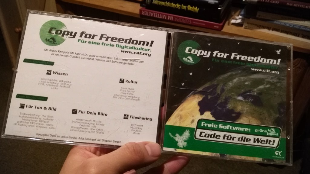 Copy For Freedom! Knoppix CD Hülle